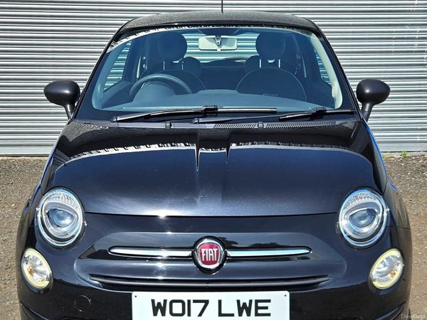 Fiat 500 Hatchback, Petrol, 2017, Black