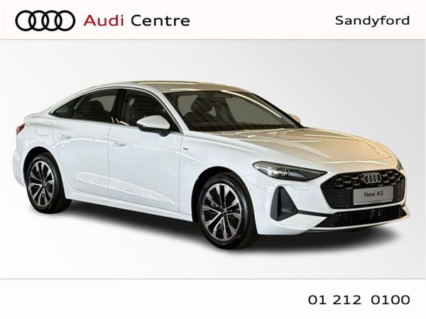 Audi A5 Saloon, Petrol Plug-in Hybrid, 2026, White