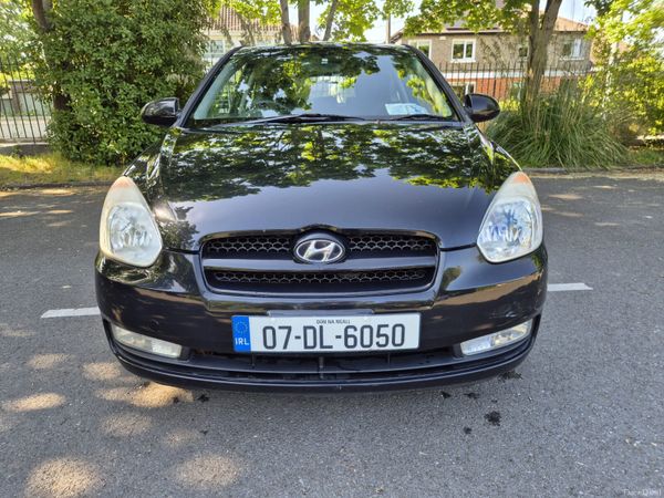 Hyundai Accent Hatchback, Petrol, 2007, Black