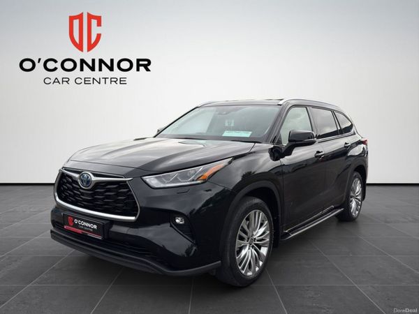 Toyota Highlander Estate, Petrol Hybrid, 2024, Black