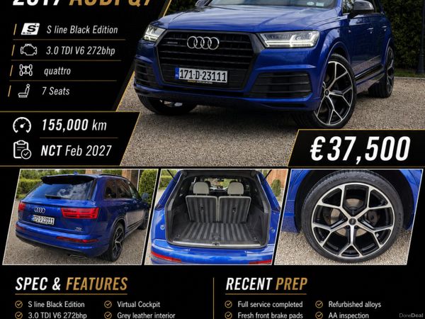 Audi Q7 SUV, Diesel, 2017, Blue