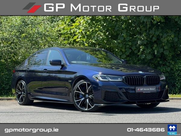 BMW 5-Series Saloon, Petrol Plug-in Hybrid, 2023, Blue