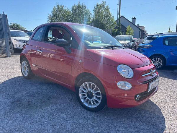 Fiat 500 Hatchback, Petrol, 2018, Red