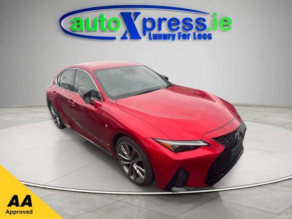 Lexus IS Saloon, Petrol Hybrid, 2021, Red