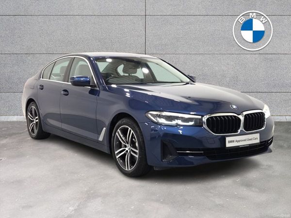 BMW 5-Series Saloon, Petrol Plug-in Hybrid, 2021, Blue