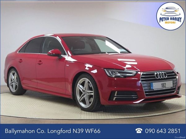 Audi A4 Saloon, Diesel, 2018, Red