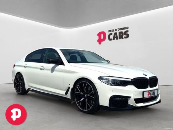 BMW 5-Series Saloon, Petrol Plug-in Hybrid, 2019, White