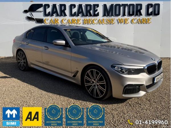BMW 5-Series Saloon, Petrol Plug-in Hybrid, 2018, Silver