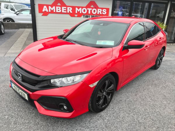 Honda Civic Hatchback, Petrol, 2017, Red