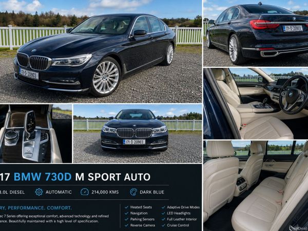 BMW 7-Series Saloon, Diesel, 2017, Blue