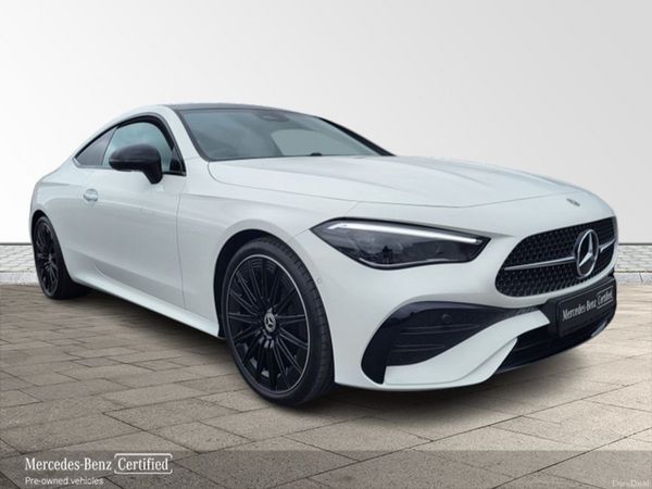 Mercedes-Benz CLE Coupe, Diesel Hybrid, 2026, White