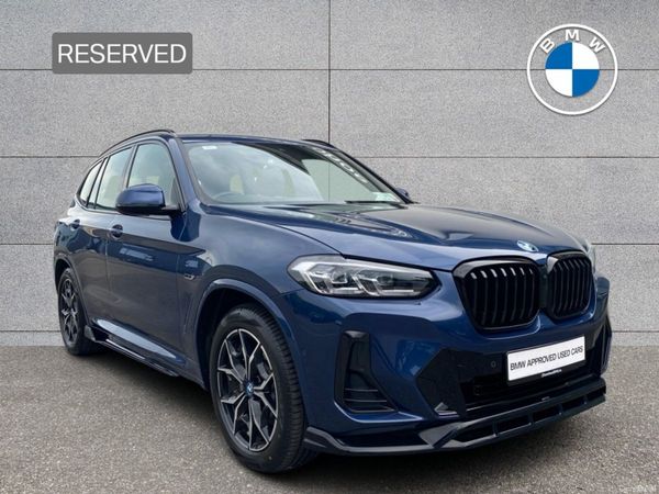 BMW X3 SUV, Petrol Plug-in Hybrid, 2021, Blue