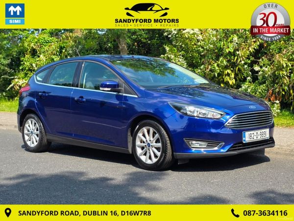 Ford Focus Hatchback, Petrol, 2018, Blue
