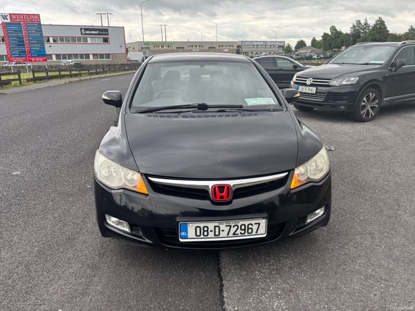 Honda Civic Saloon, Petrol Hybrid, 2008, Black