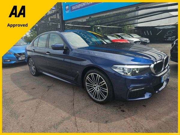 BMW 5-Series Saloon, Petrol Plug-in Hybrid, 2018, Blue