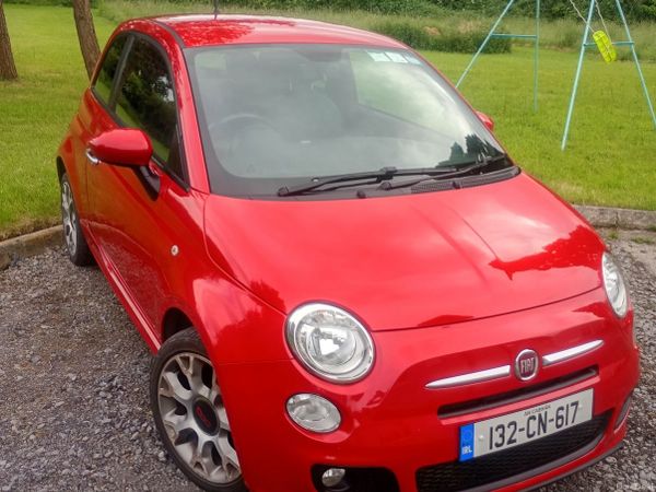 Fiat 500 Hatchback, Petrol, 2013, Red