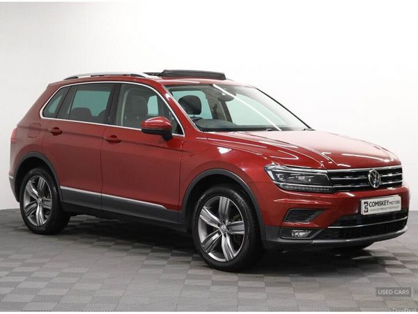 Volkswagen Tiguan SUV, Diesel, 2017, Red