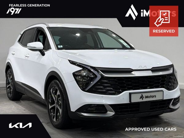 Kia Sportage SUV, Diesel Hybrid, 2022, White