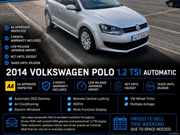 Volkswagen Polo Hatchback, Petrol, 2014, Silver