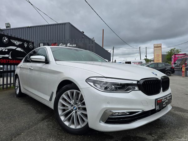 BMW 5-Series Saloon, Petrol Plug-in Hybrid, 2018, White