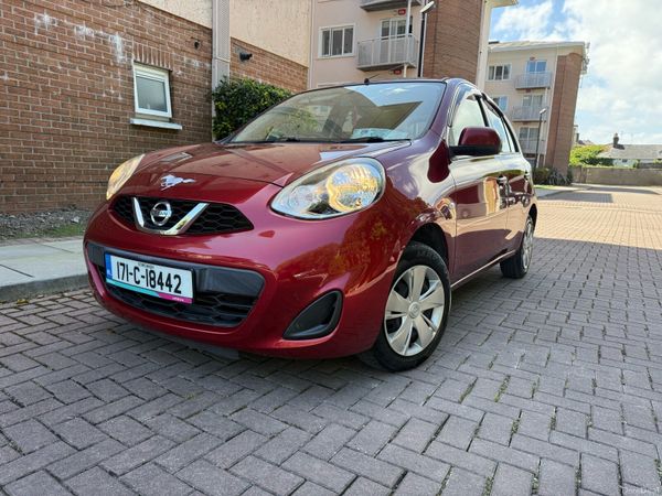 Nissan March Hatchback, Petrol, 2017, Red