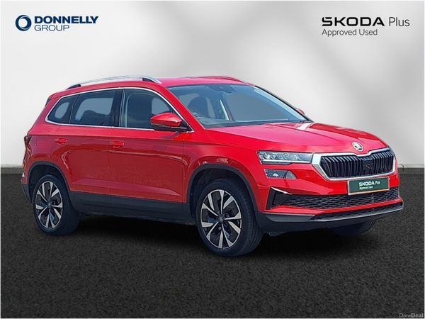 Skoda Karoq Estate, Petrol, 2025, Red