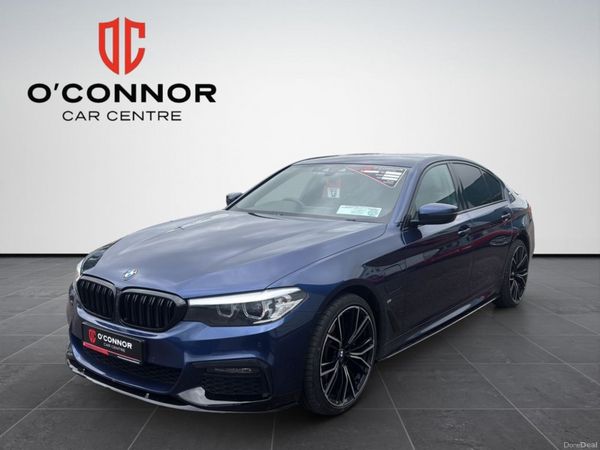 BMW 5-Series Saloon, Petrol Plug-in Hybrid, 2018, Blue