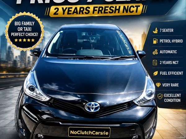Toyota Prius MPV, Petrol Hybrid, 2021, Black