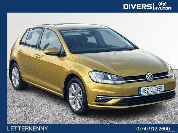 Volkswagen Golf Estate, Diesel, 2018, Yellow