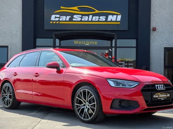 Audi A4 Estate, Diesel Hybrid, 2022, Red