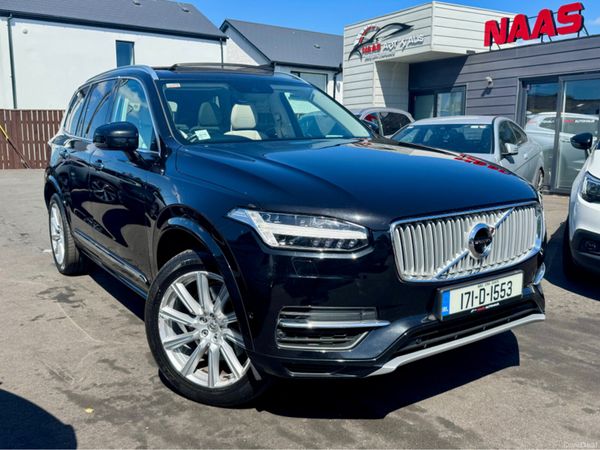 Volvo XC90 Estate, Petrol Hybrid, 2017, Black
