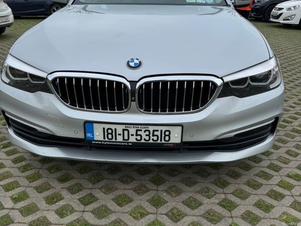 BMW 5-Series Saloon, Petrol Plug-in Hybrid, 2018, Silver