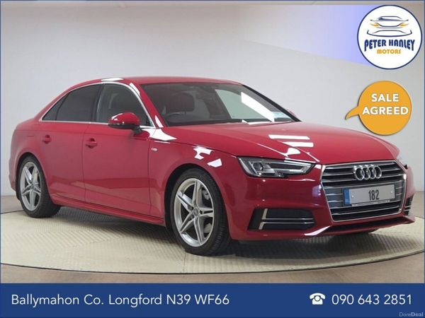 Audi A4 Saloon, Diesel, 2018, Red