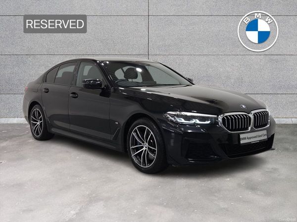 BMW 5-Series Saloon, Petrol Plug-in Hybrid, 2021, Black