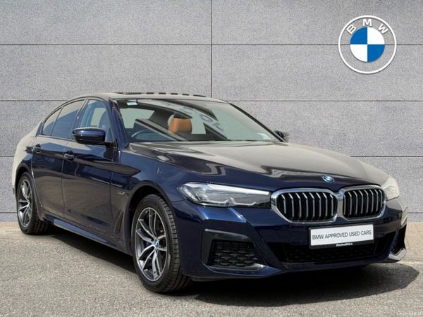 BMW 5-Series Saloon, Petrol Plug-in Hybrid, 2023, Blue