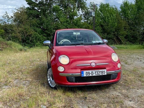Fiat 500 Hatchback, Petrol, 2009, Red