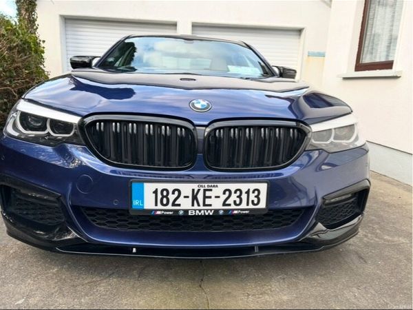 BMW 5-Series Saloon, Petrol Plug-in Hybrid, 2018, Blue