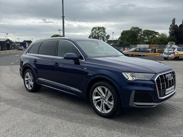 Audi Q7 SUV, Petrol Plug-in Hybrid, 2020, Blue