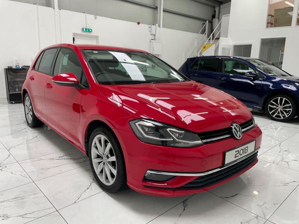Volkswagen Golf Hatchback, Petrol, 2018, Red