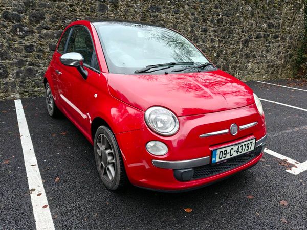 Fiat 500 Hatchback, Petrol, 2009, Red