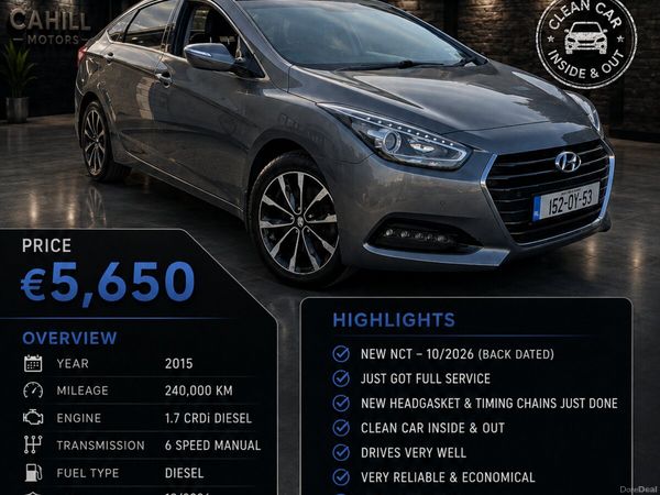 Hyundai i40 Saloon, Diesel, 2015, Silver