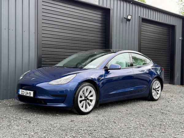 Tesla Model 3 Saloon, Electric, 2022, Blue