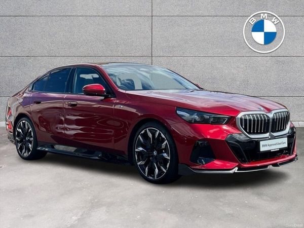 BMW 5-Series Saloon, Petrol Plug-in Hybrid, 2026, Red