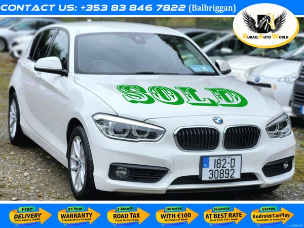 BMW 1-Series Hatchback, Petrol, 2018, White