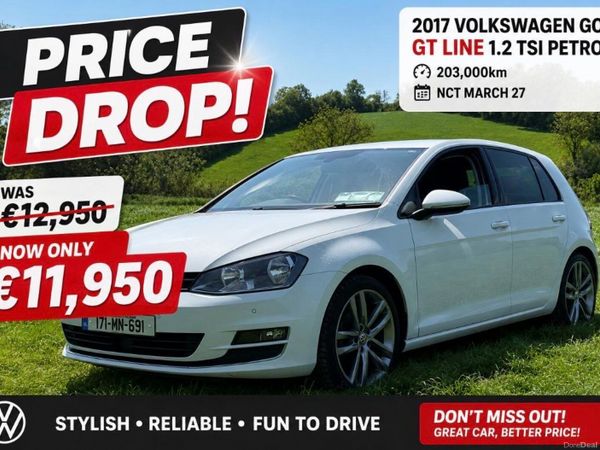 Volkswagen Golf Estate, Petrol, 2017, White