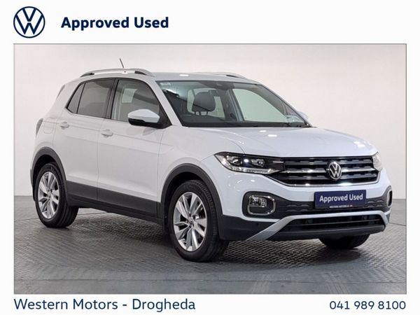 Volkswagen T-Cross SUV, Petrol, 2022, White