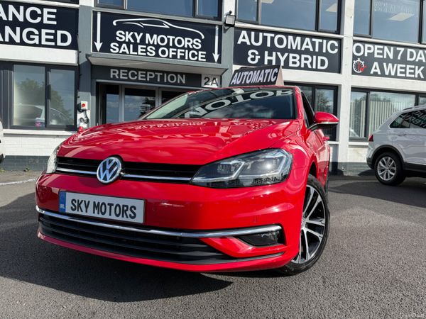 Volkswagen Golf Hatchback, Petrol, 2019, Red