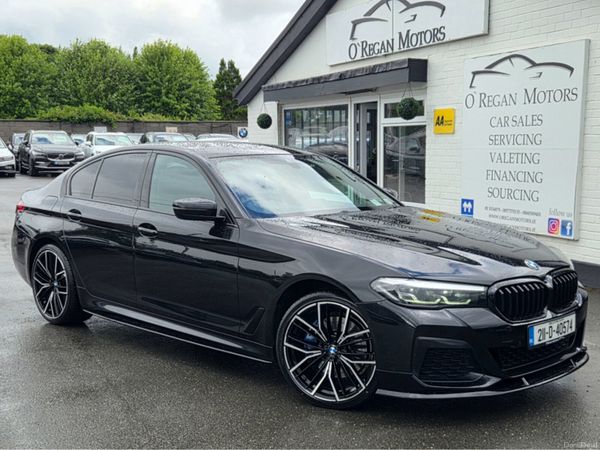 BMW 5-Series Saloon, Petrol Plug-in Hybrid, 2021, Black