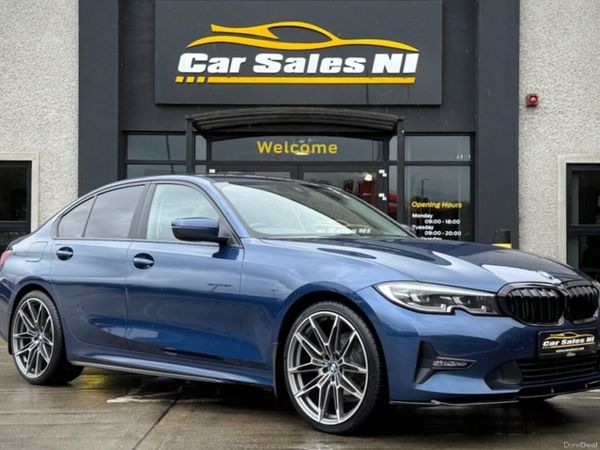 BMW 3-Series Saloon, Diesel Hybrid, 2020, Blue