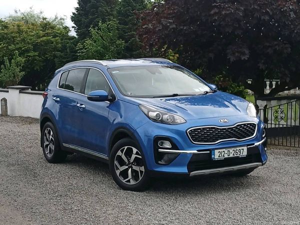 Kia Sportage SUV, Diesel Hybrid, 2021, Blue